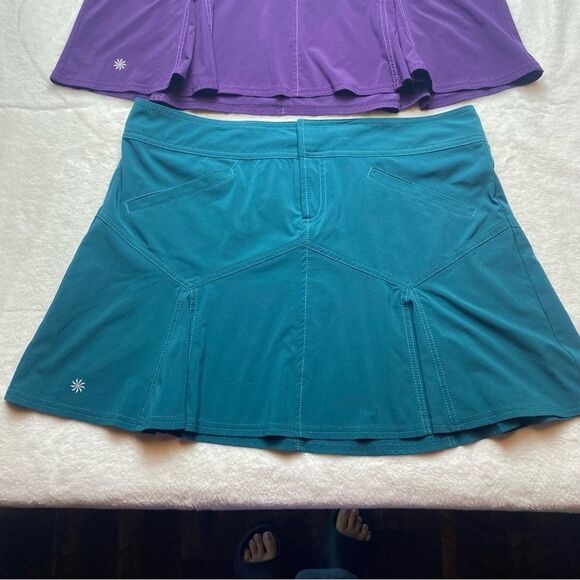 Athleta All Terrain Skirt Bundle Purple and Green Size 14P - Picture 13 of 14